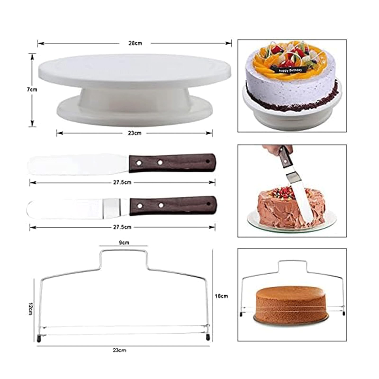 Boquillas para manga pastelera, Kit de plato giratorio de repostería, puntas para tuberías, suministros de decoración de pasteles, herramientas para hornear, accesorios para tuberías de pasteles