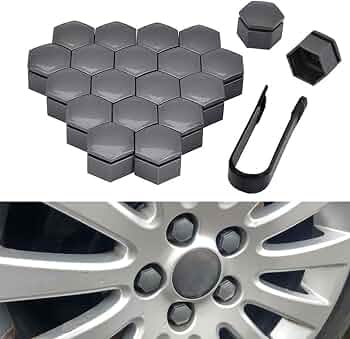 FENOQ 20 Pièces Voiture Cache Ecrou Roue pour Seat Leon 5F MK3, Capuchons D'écrou Hexagonal Couvre Écrous Pneu Boulon Couvre Antipoussière Protecteurs avec Outil Retrait,C/Grey-17mm FENOQ 20 Pièces Voiture Cache Ecrou Roue pour Seat Leon 5F MK3, Capuchons D'écrou Hexagonal Couvre Écrous Pneu Boulon Couvre Antipoussière Protecteurs avec Outil Retrait,C/Grey-17mm