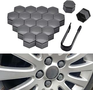 20pcs Hexagonal Lug Nut Covers for Car Wheel for Volvo xc40 xc60 xc90 s90 s60 v40 v60, Universal Rust-Resistant & Anti-Theft Bolt Caps, Automotive Accessories with Removal Tool