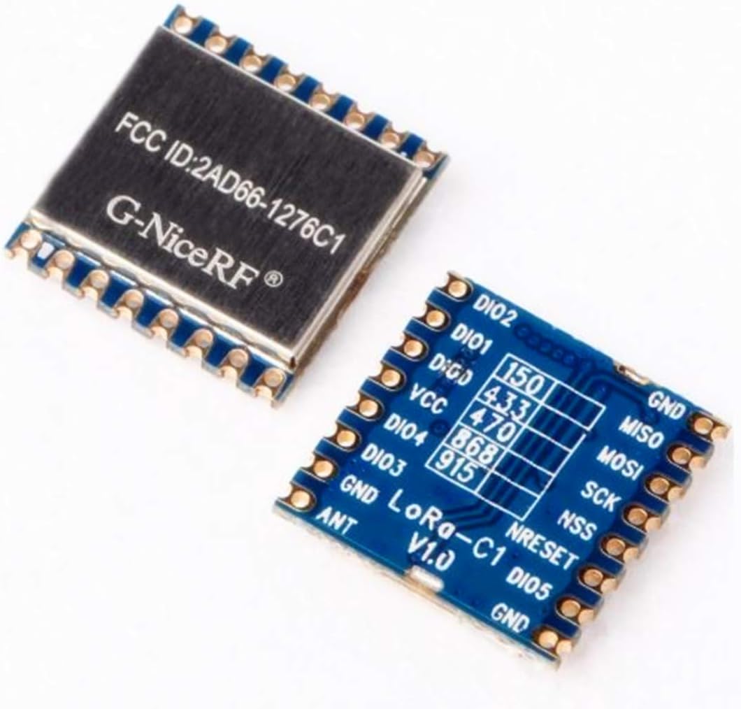 Compatible with RFM95W๏ผLoRa 1276 Chip Module with Arduino 100mW Long Range Wireless Transceiver Module, LORA1276-C1 x 2 pcs