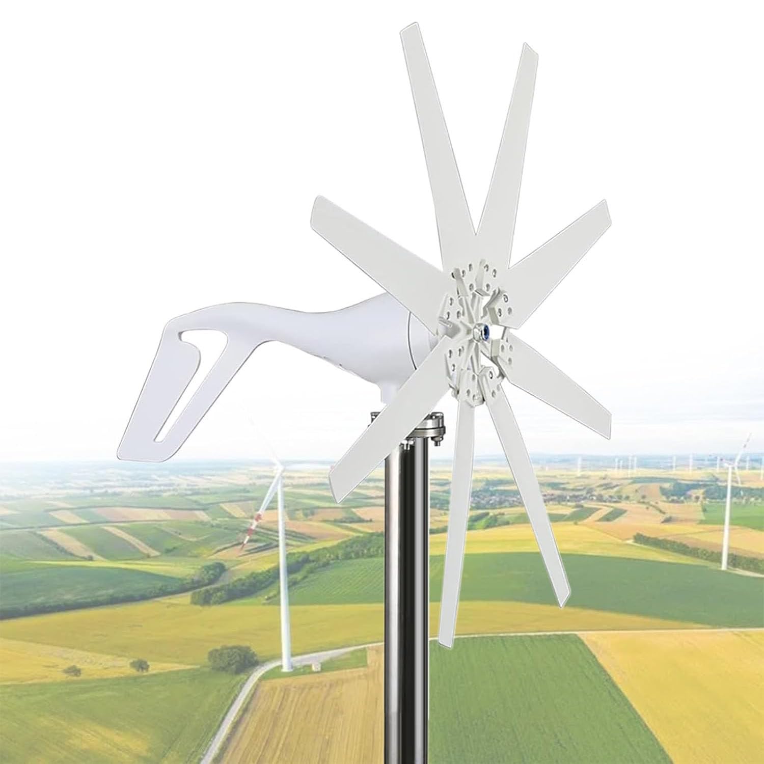 Éolienne verticale 6000W pour l'autonomie de la maison et de la ferme