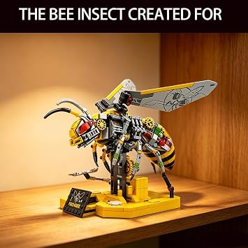 Mechanical Bee Building Blocks Insect Robot Model (639 PCS)