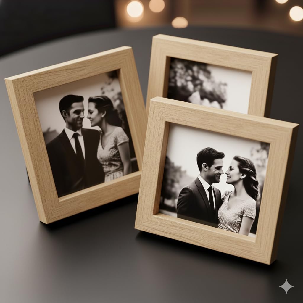 Stuthi Arts Photo Frame, 3x3 Inch, Square Picture Frame with -7