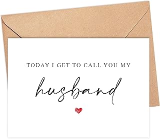 Emily gift Today I Get To Call You My Husband - Husband Vow Card - Husband Wedding Day Card - To My Husband Card