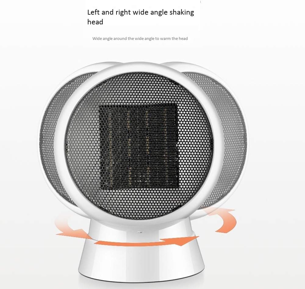 Bass Noise Reduction Heaters 2 Seconds Speed Hot Three-Speed Temperature Adjustment 90 ° Shaking Head Radiator Heater Metal Mesh Cover Design for Bathroom 1500W