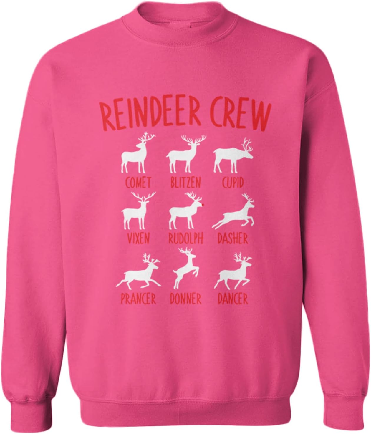 Haase Unlimited Reindeer Crew - Christmas Xmas Santa Toddler Fleece Crewneck Sweater