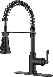 FORIOUS Rustic Pull Down Kitchen Faucet