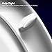 KOHLER K-4774-96 Brevia Elongated Toilet Seat with Quick-Release Hinges And Quick-Attach Hardware For Easy Clean, Biscuit