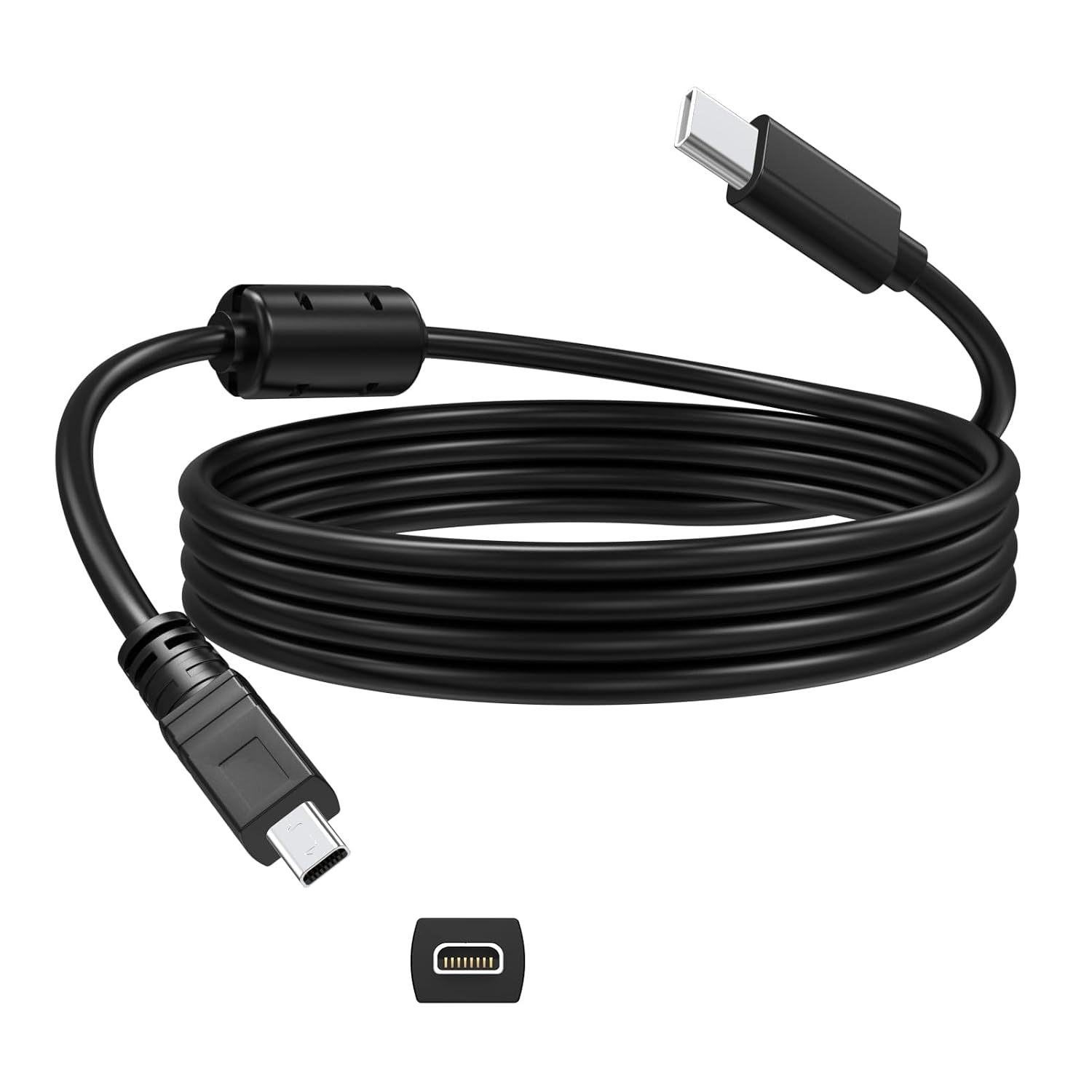 USB C Data Transfer Cable Cord Compatible with Panasonic Lumix DMC-FZ1000, DMC-FZ300, DMC-FZ200, DMC-GX8, DMC-LX100, DMC-SZ10, DMC-TZ61, DMC-TZ71 Cameras to PC, Smartphone, Tablet with USB-C Port