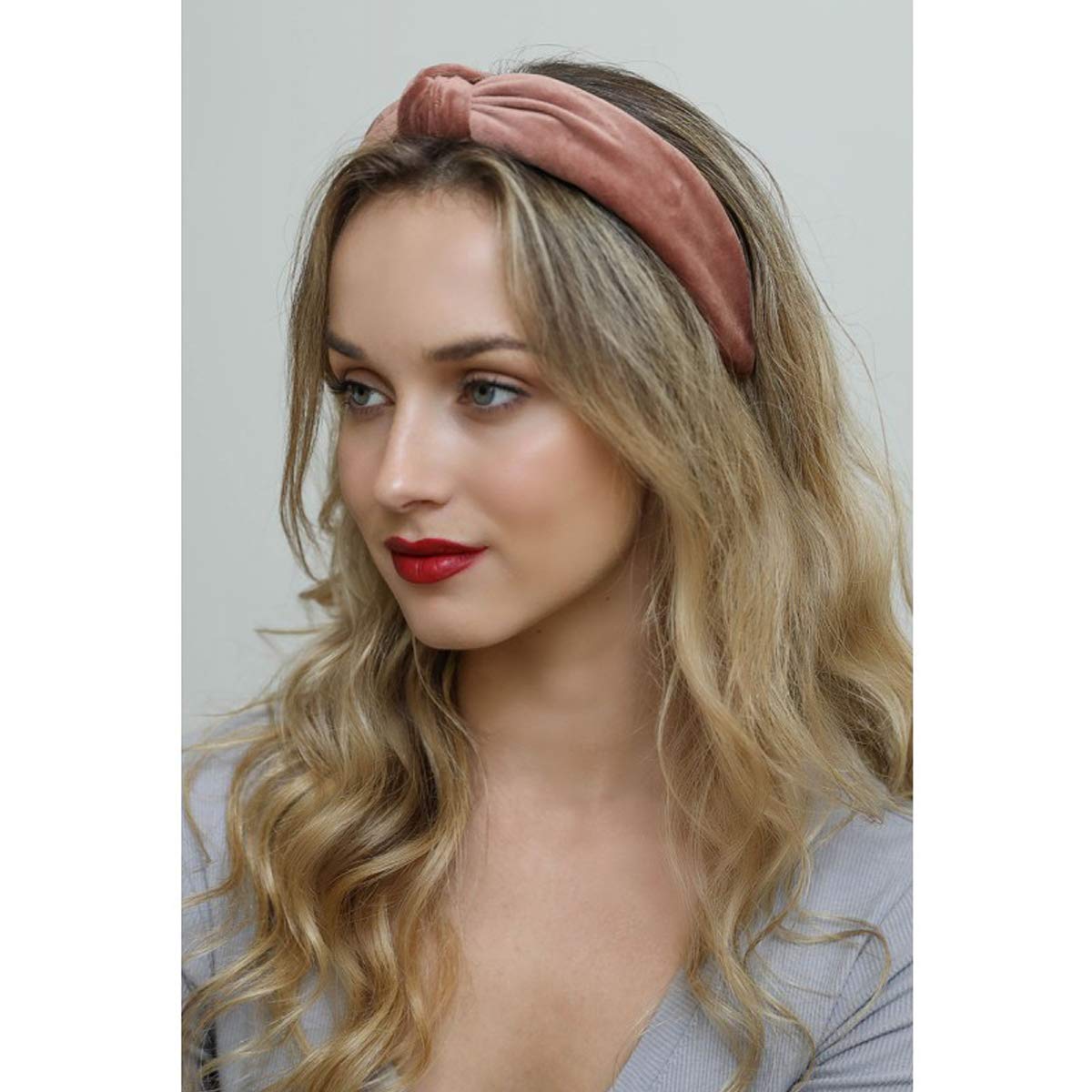 Amazon.com : TD Collections women Velvet Turban Twist Knot  display picture 3