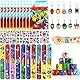 Beamely Party Mitgebsel Kindergeburtstag, 40 Stück Avenger Spielzeuge mit Slap Armbänder, Aufklebern, Schlüsselanhänger, Candy Tüten für Jungen MädchenGeburtstagsgeschenk Favors (Avengerss)
