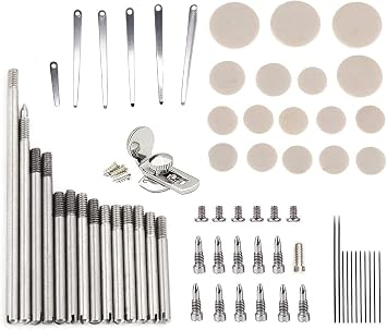 Jiayouy Clarinet Repair Parts Clarinet Pads Springs Rollers Screws Finger Rest Instrument Accessories Replacement Kits