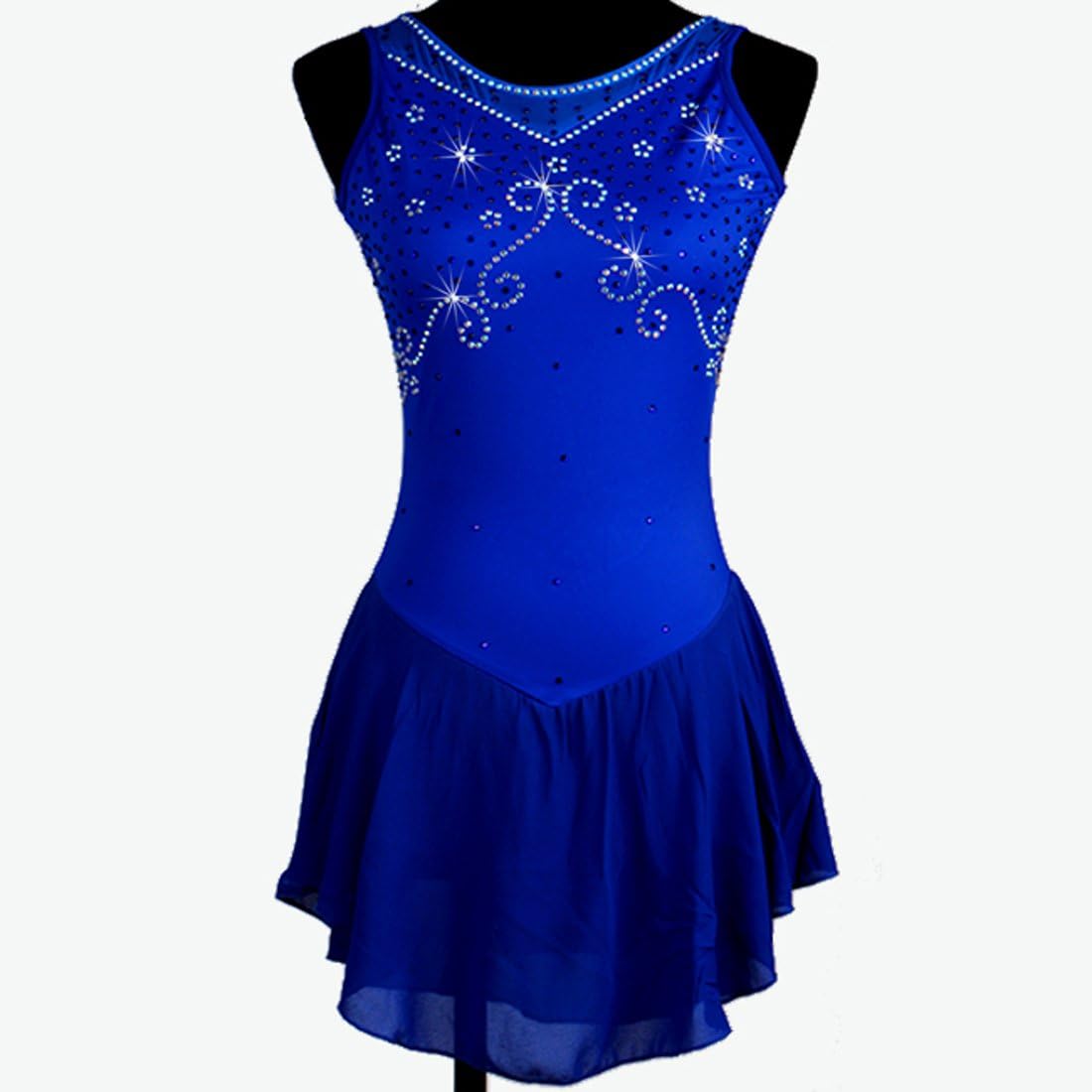 Women ice Skating Dress Blue