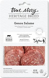 Salami Genoa Sliced, 4 Ounce