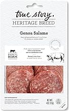 True Story Foods Salami Genoa Sliced, 4 Ounce