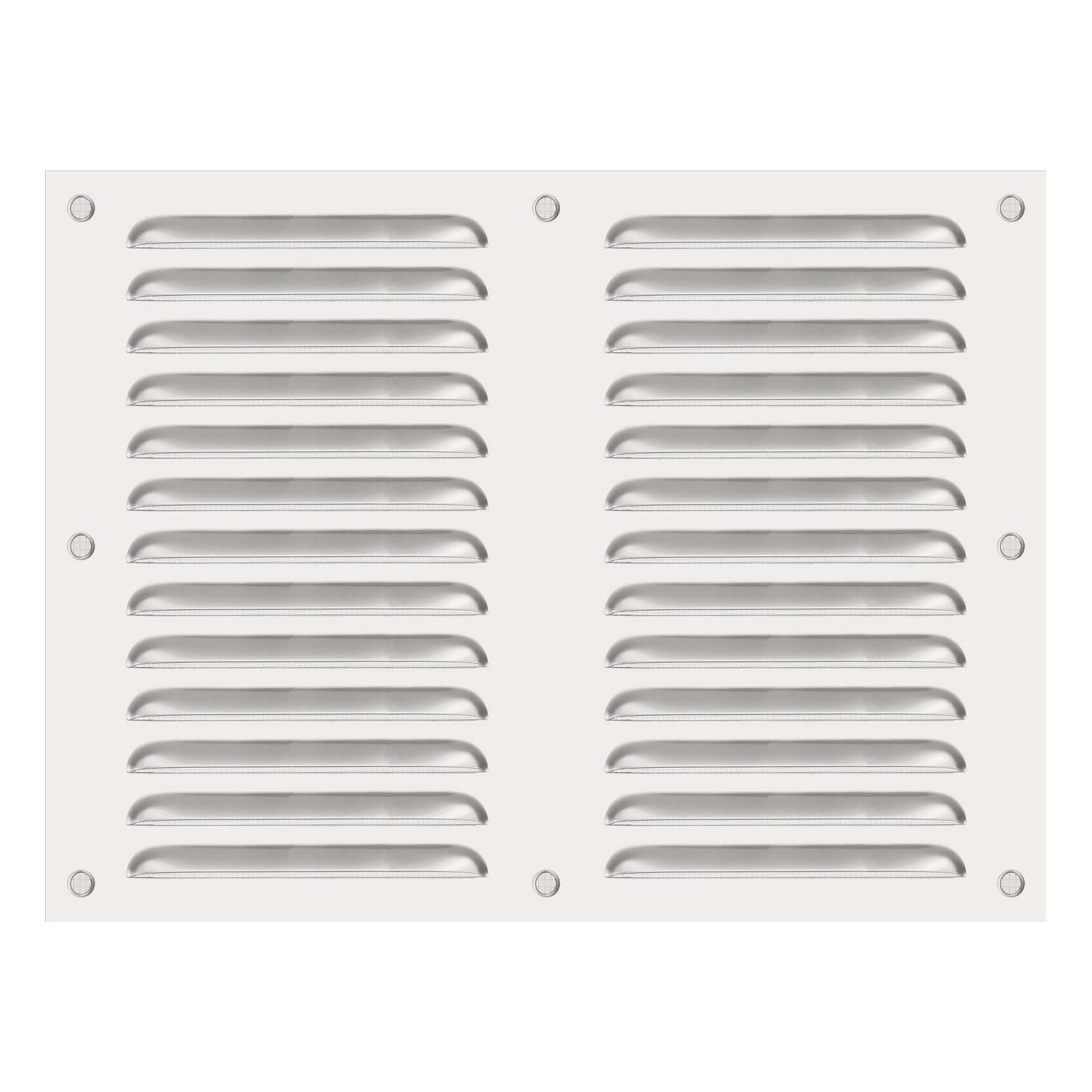 PATIKIL Griglia di ventilazione in acciaio inox, 30,5 x 40,6 cm, griglia di ventilazione HVAC, rete integrata per casa, cucina, camino, bagno, soffitto, parete, colore argento