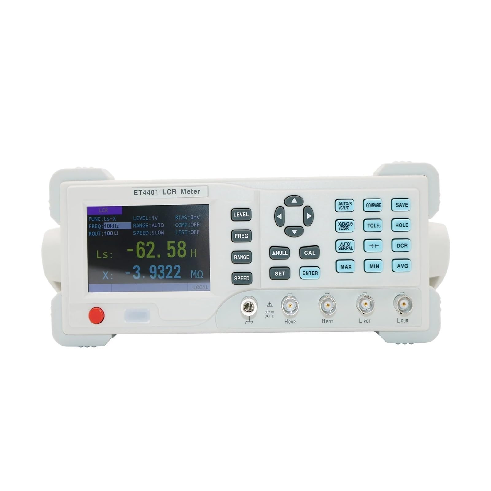Medidor LCR Digital de Escritorio de 10 Hz a 100 KHz, Instrumento de medición de capacitancia, Resistencia, impedancia e inductancia | ET4401