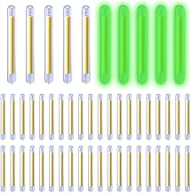 KSJEHW Glow Sticks for Fishing, Luminous Light Stick Fishing Rods, 50 Pieces Starlite Fishing Sticks, 4 x 38 mm Fluorescent for Fishing, Luminous Fishing, Fishing Accessories Fluorescent Fishing Light