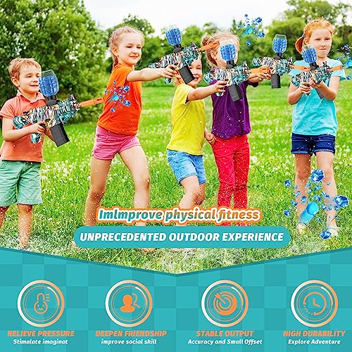 Electric Gel Ball Blaster With 90000+ Water Beads, Eco-Friendly Splatter Ball Blaster, For Outdoor Games Toys For Activities Team Games, 12+ Birthday Gifts, For Boys And Girls Adult, Aqua #TOP1