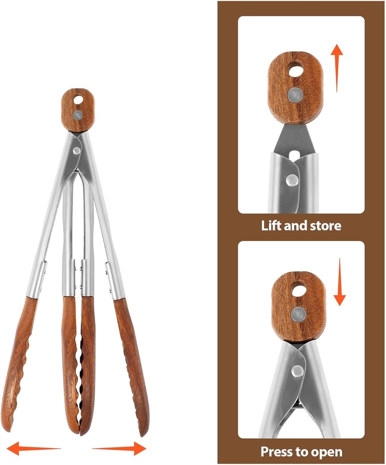 2個入り ノンスリップ バーベキュートング フードクリップ 調理ツール ステンレススチール シュラスコ ピンセット ビュッフェ