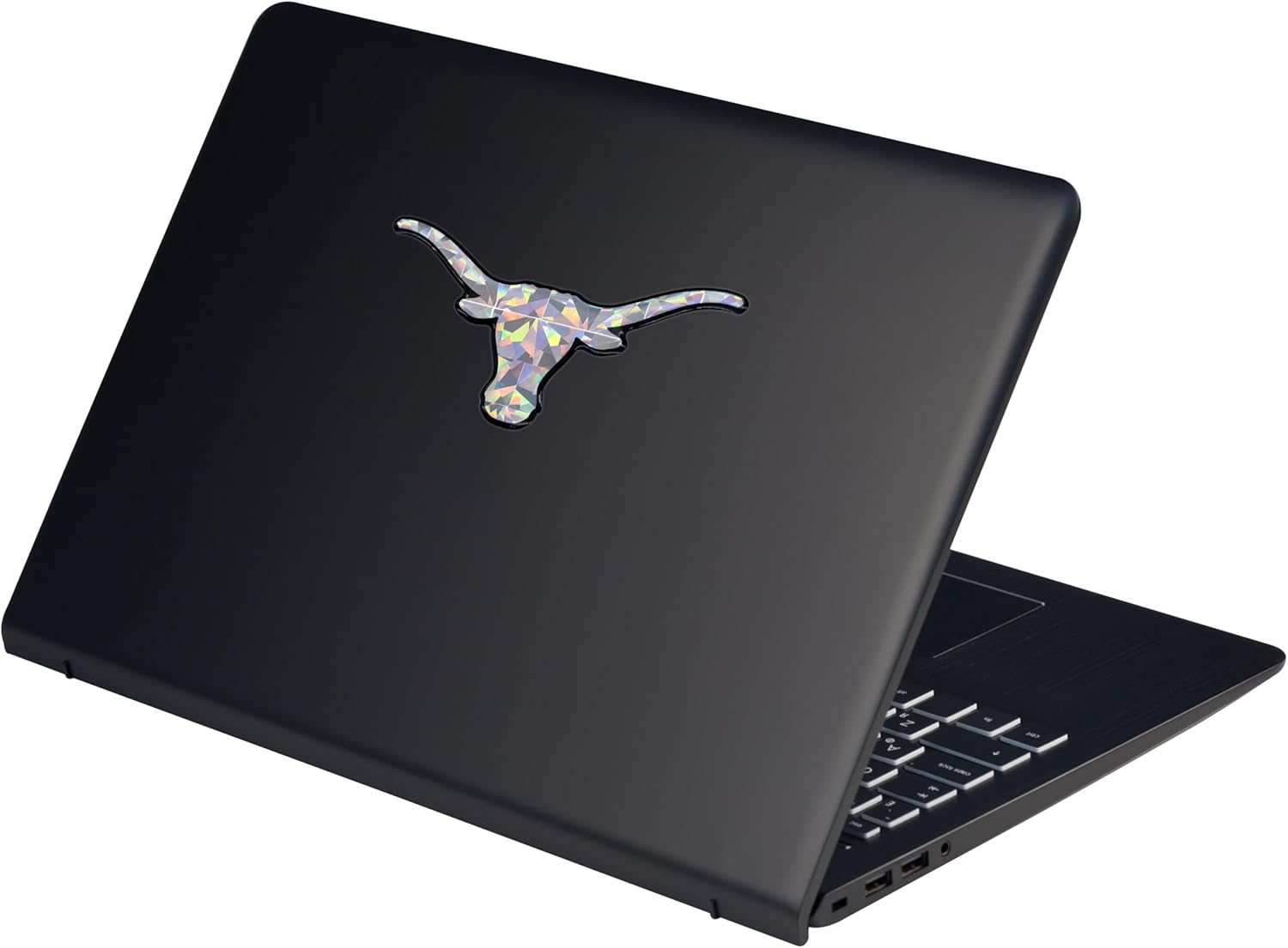 Elektroplate Officially Licensed Texas Longhorn UT Silver Reflective Decal | Premium 3D Doming All Weather Sticker for Car, Water Bottle, Laptop, Tablet, Window, Cooler, Phone | Made in The USA - Image 4