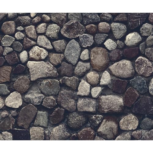 murando - Fototapete Premium-Vlies Steinwand 400x280cm - Foto Tapete Wohnzimmer Moderne Vliestapete XXL Wandtapete Motivtapeten Bildtapete 3d Effekt Wand Dekoration Flur Steine Mauer Steinoptik 3D