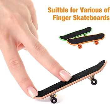 HOOTNEE Lot De 10 Autocollants Antidérapants Pour Finger Skateboard - Accessoires Mini Skate Flexibles - Garçon Et Fille