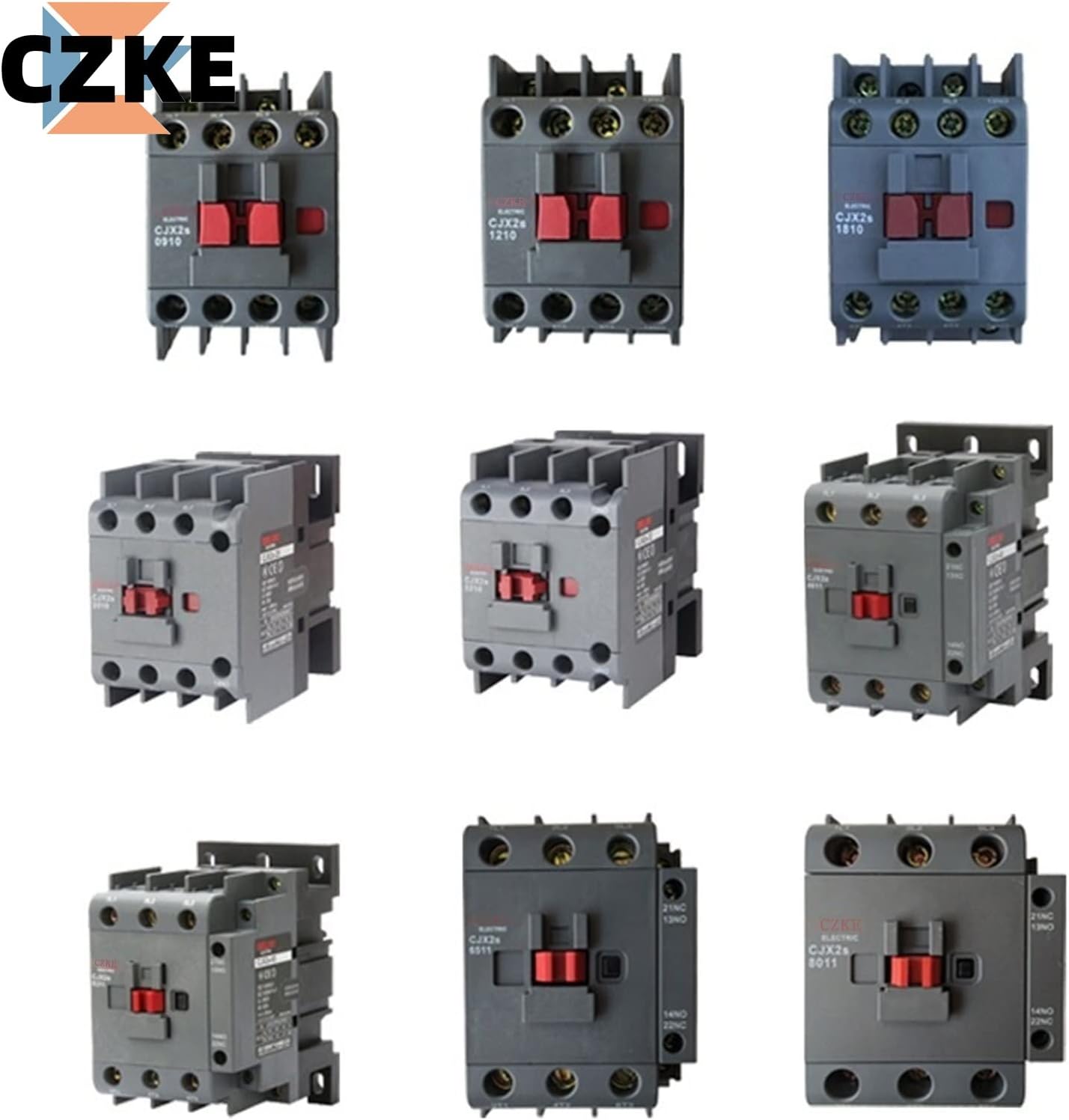 CJX2s-3211 AC Contactor 32A 3 Poles NO NC Coil Voltage 24V 36V 110V 220V 380V 50Hz Din Rail Mounted (Color : AC 24V)