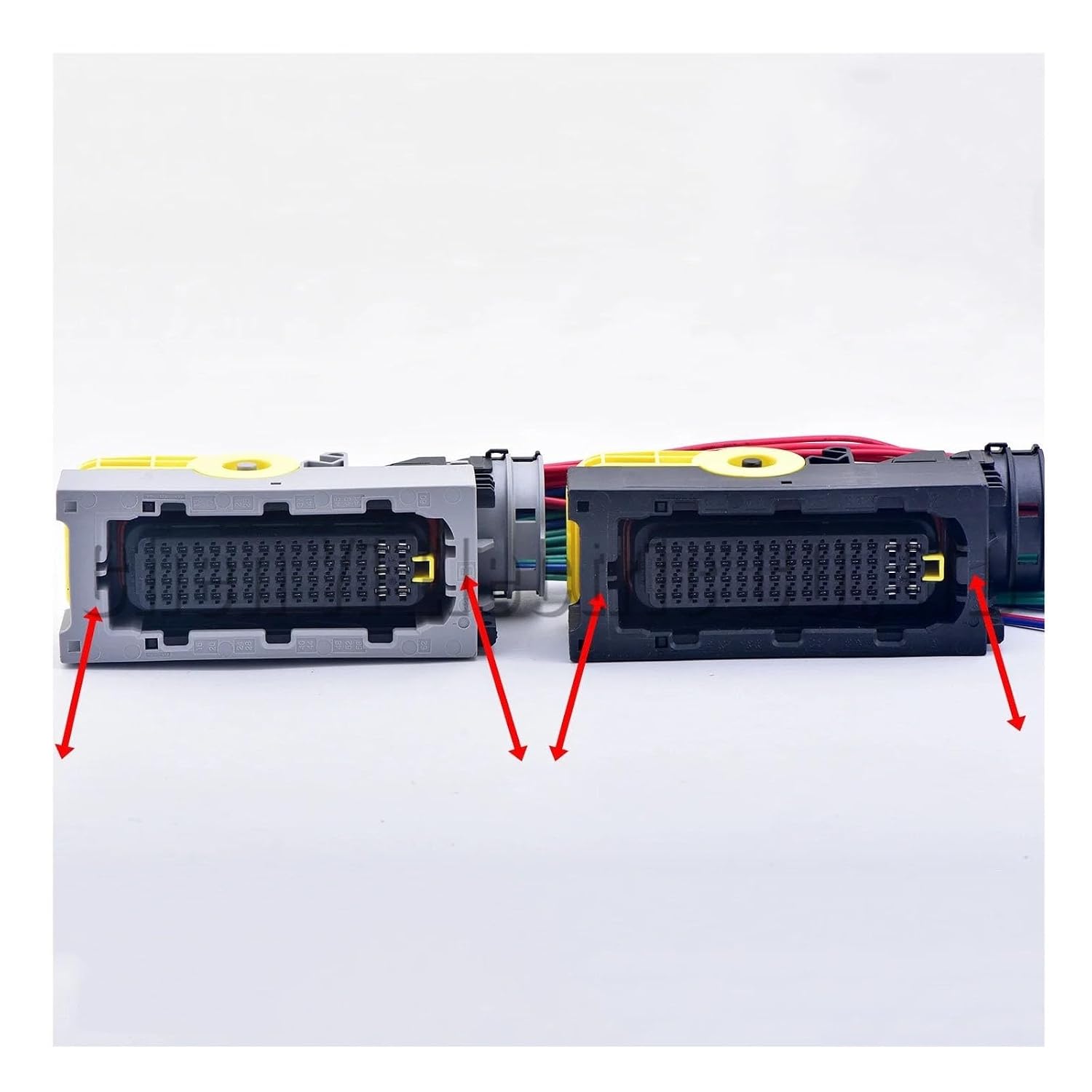 62 Pin Automotive Waterproof 30cm Wire Harness Connector ECU DCU Computer Board Plug 1-1418883-1 2-1418883-1(Black female)