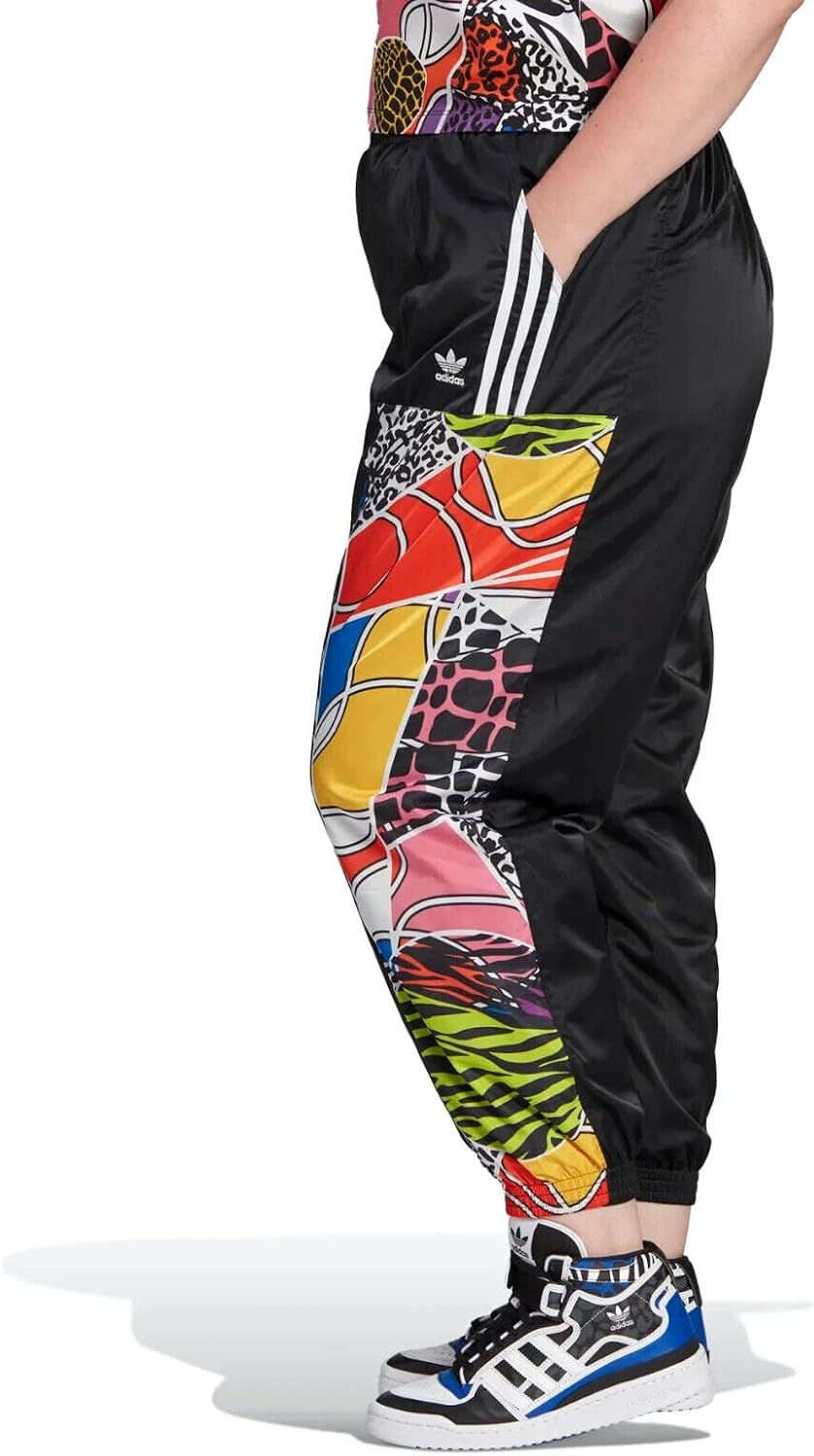Adidas Women's Rich Mnisi Track Pant, Black/Multicolor, 4X