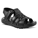 Medifeet Men's Full Grip Fisherman Sandals (Black, numeric_9) gallery image