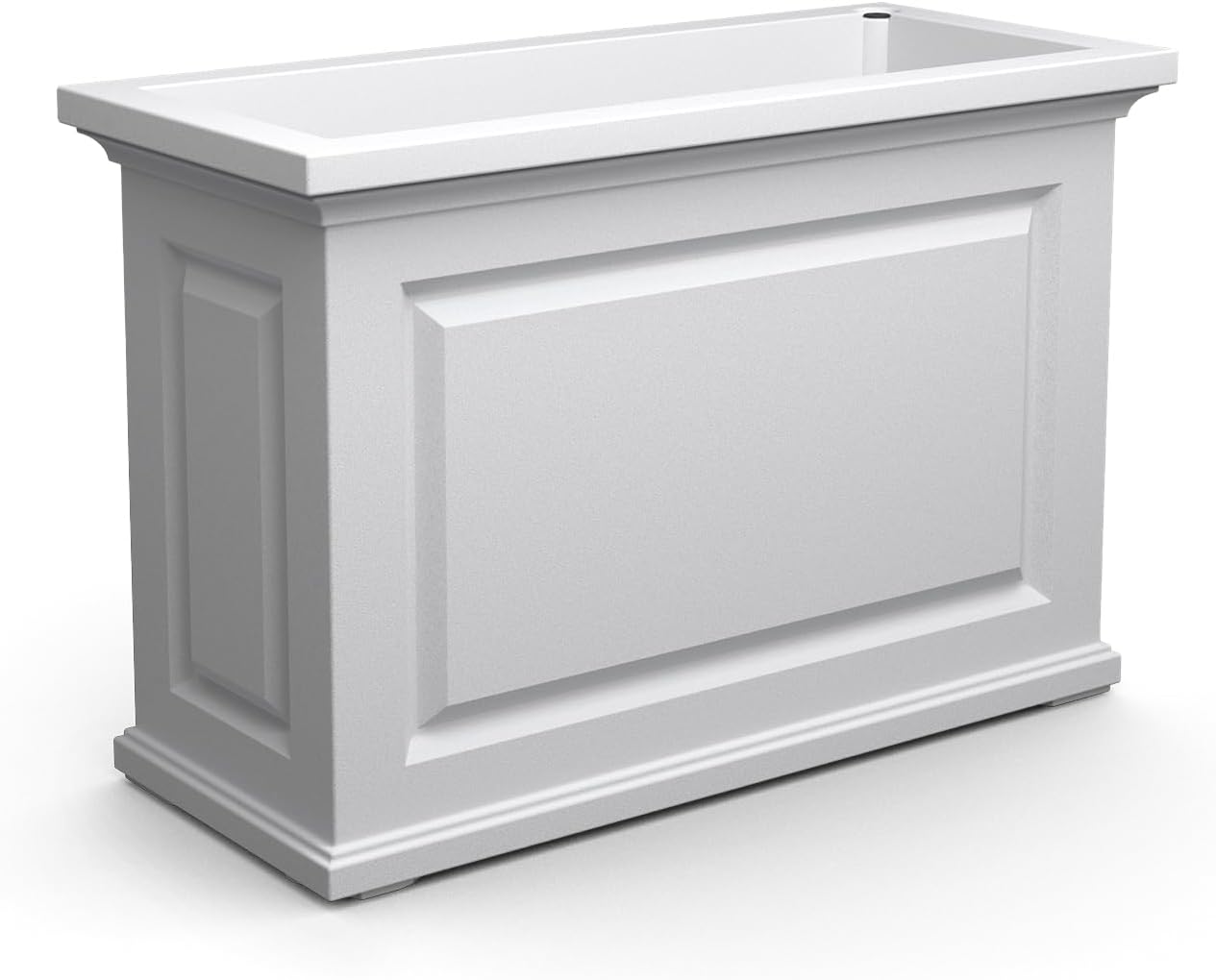 Mayne Nantucket Trough Planter – Self-Watering, Weather-Resistant Planter for Flowers – Durable Outdoor Design for Patio, Porch, or Entryway