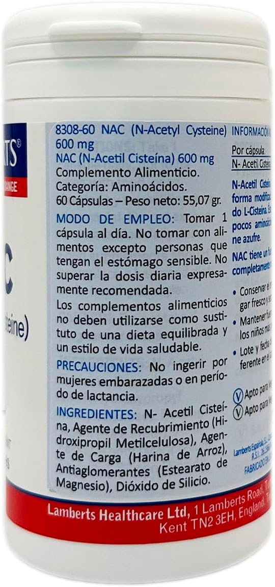 LAMBERTS N Acetyl Cysteine, 60 CT