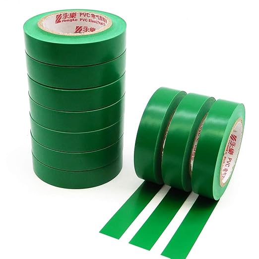 Cinta aisladora eléctrica Maveek verde 15mm x 15m pack 10 miniatura 6