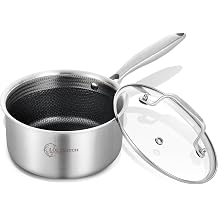 LOLYKITCH 2.5 QT Hybrid Non-Stick Saucepan with Lid