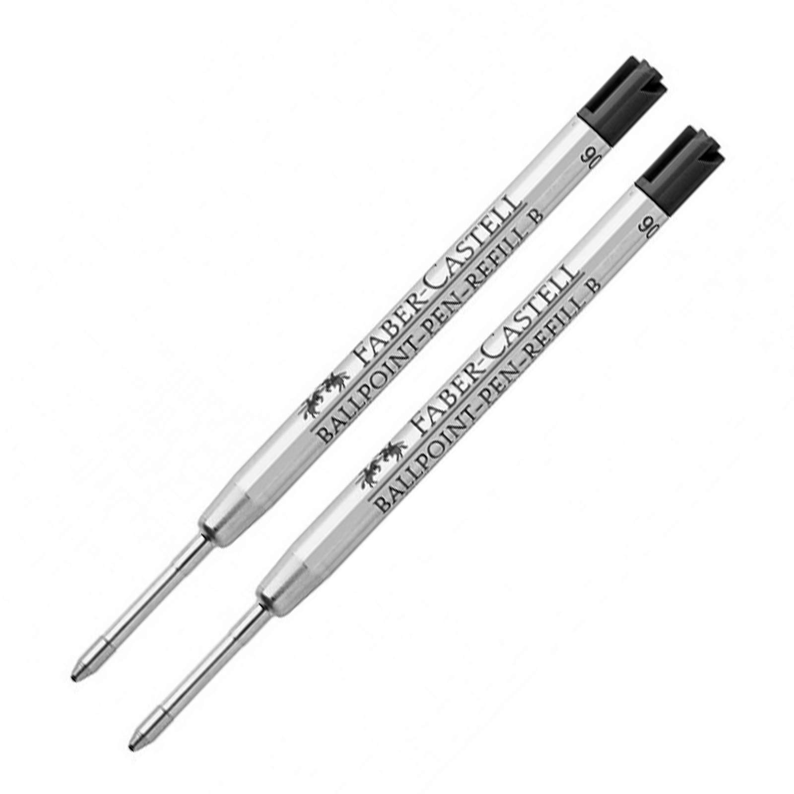 Faber Castell BALLPEN REFILL BROAD BLACK (148742) X 2 Twin Pack