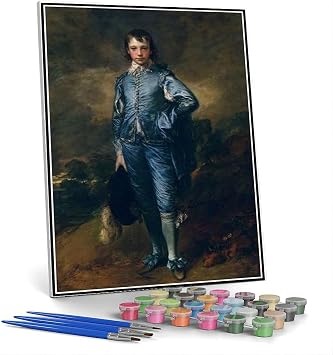 Number Painting for Adults The Blue Boy Painting by Thomas Gainsborough Paint by Number Kit On Canvas for Beginners