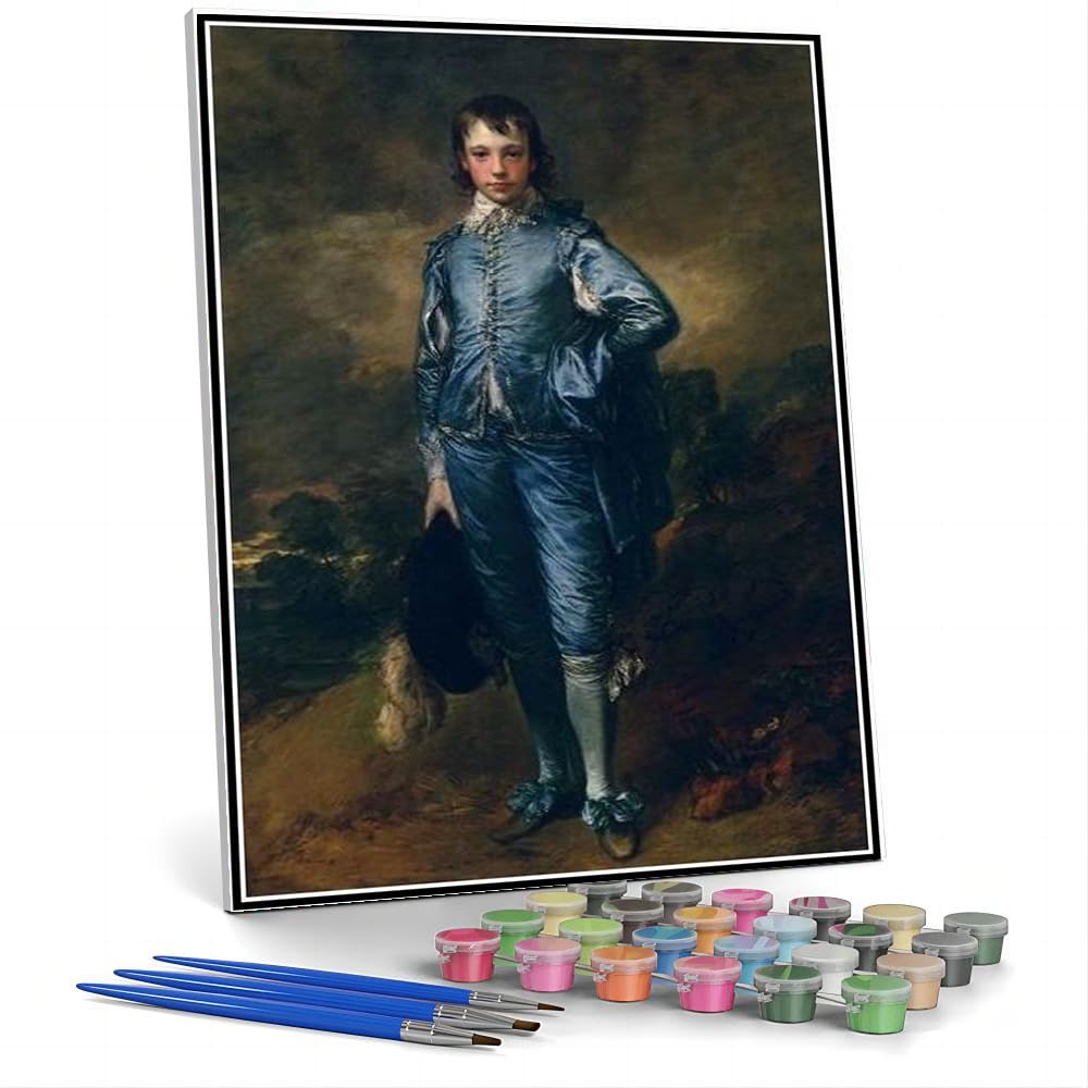 Amazon.com: Paint by Numbers for Adult The Blue Boy Painting by