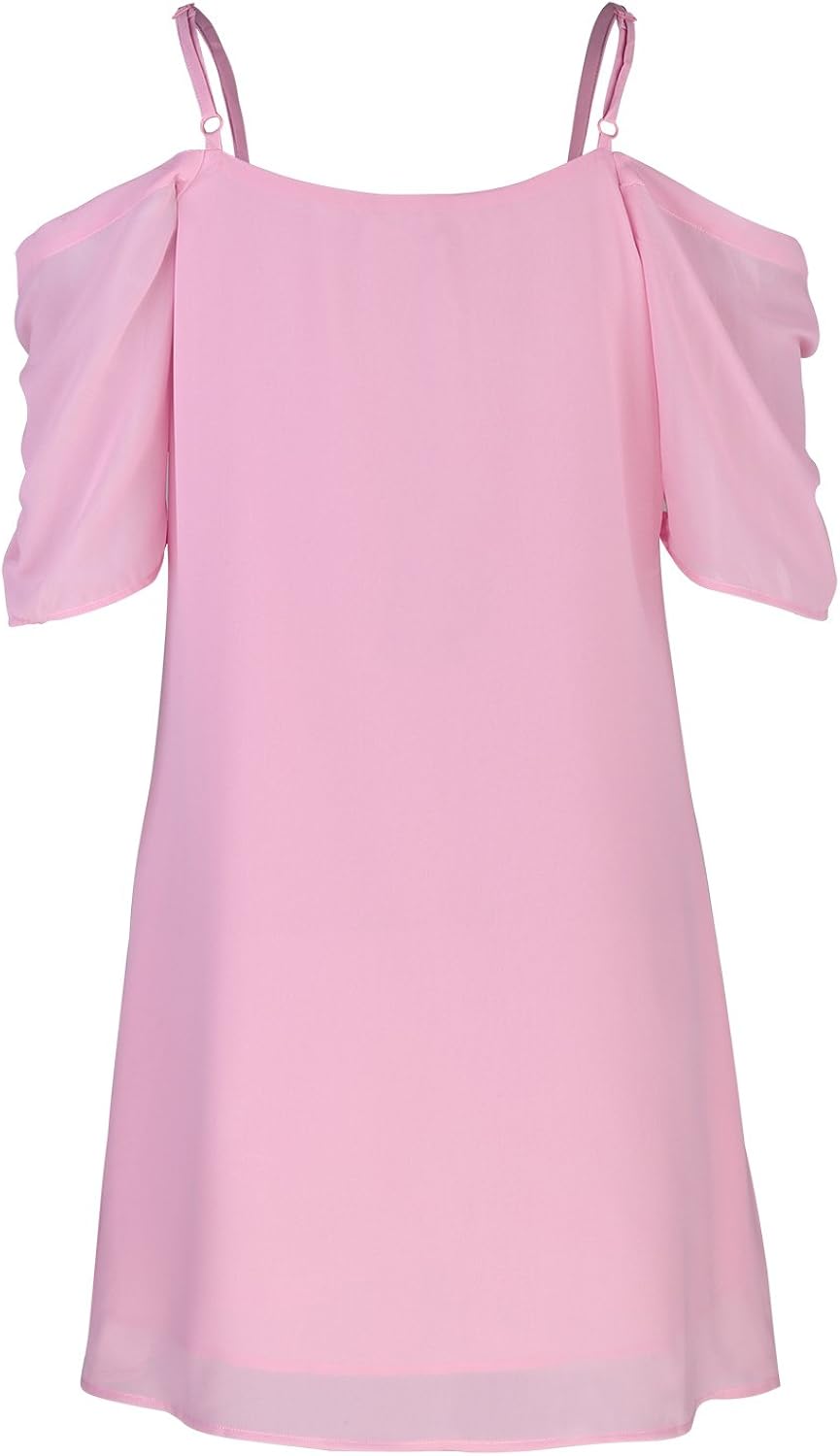 OUGES Women's V Neck Sleeveless Casual Long Maxi Dresses