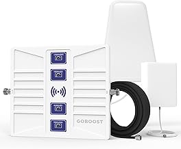 Cell Phone Signal Booster for Home, 2G 3G 4G LTE & 5G Band 2/4/5/28/66 Cell Phone Booster Up to 4,500 sq ft, Cell Booster Boosts Voice & Data