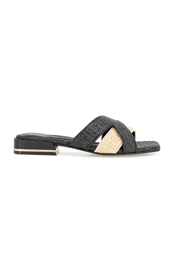 Kenneth Cole Women's ISSA Sandal, Natural/Black Raffia, 8.5 by Kenneth Cole New York - Used condition - Image 2