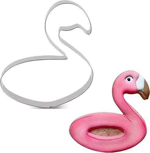Miniatura 8 de LILIAO Cortador de galletas Flamingo Float - 3.8 x 3.9 pulgadas - Acero inoxidable