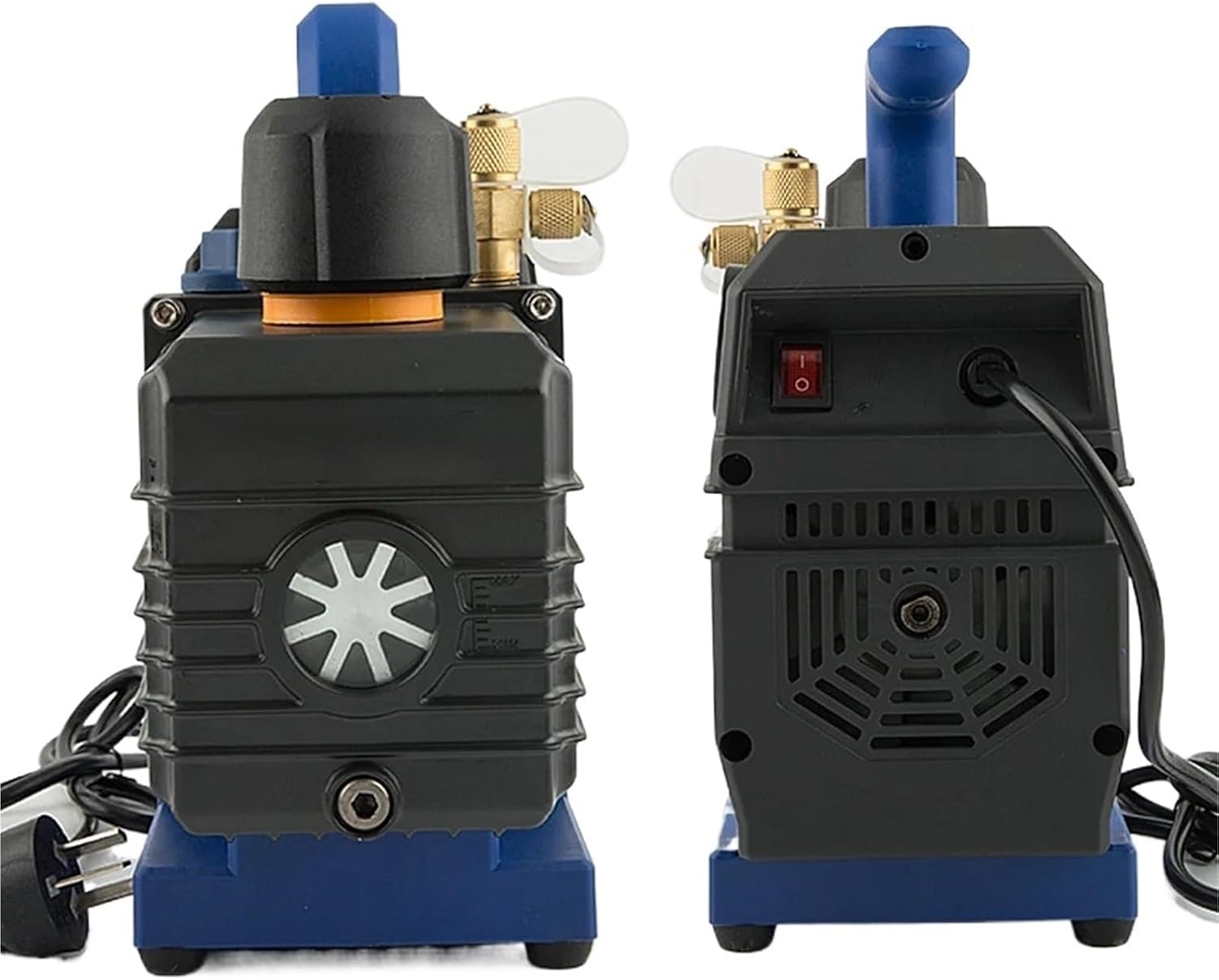1L Vacuum Pump Air Condition Add Fluoride Tool Vacuum Pump Set with Refrigerant Table Pressure Gauge Refrigerant Tube(6V)