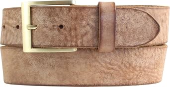 BELTINGER Men's Belt Made of Soft Full Cowhide Leather Vintage Look 4 cm Jeans Belt for Men 40 mm Leather Belt with Golden Belt Buckle Used Look