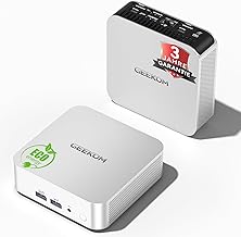 GEEKOM Mini PC A5 Pro mit AMD Ryzen 5 7430U, 16GB Aufrüstbarer DDR4 RAM(Kein festgelegter LPDDR) + 512GB SSD | Kompakter Mini Desktop PC W-11 Pro | 6 x USB | Quad Display, für Business
