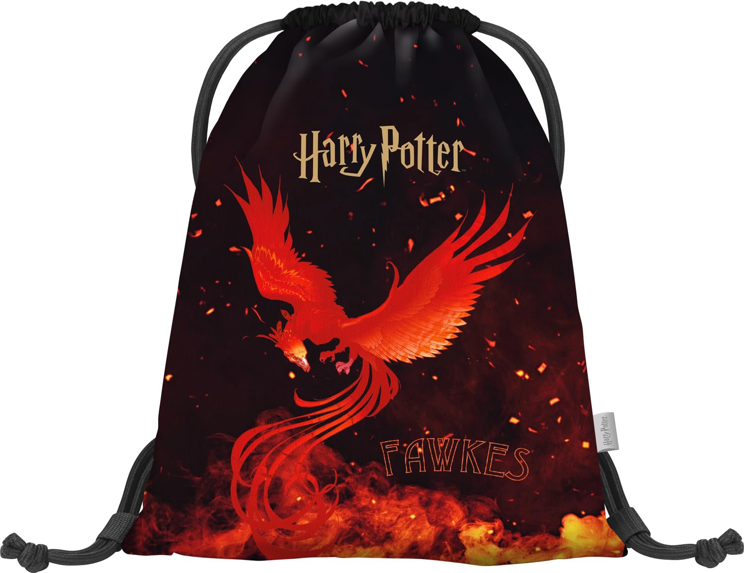 Baagl Gym Bag for Boys, Waterproof Shoe Bag for Children, School and Nursery Sports Bag, Sports Backpack, Gym Bag, harry potter phoenix