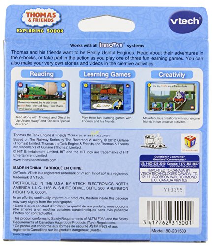 VTech InnoTab Thomas & Friends Learning Software #TOP28