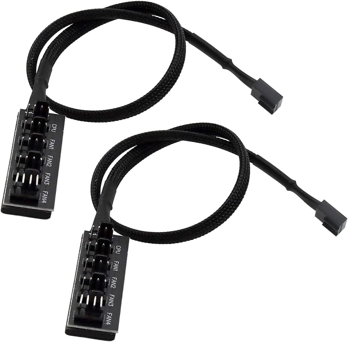 Netspower 2 Pcs Connecteur de Ventilateur PWM Hub 1 à 5 Adaptateur