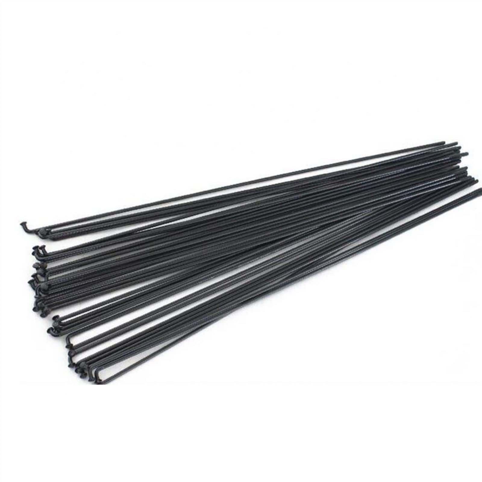 Radios de Acero para Bicicletas, 12pcs 260-296 mm Ciclismo de Acero Inoxidable Bike Bike 14 G Radio Radio de la Aguja de Tejer Bicina de Cobre eléctrico Rueda de Cobre(296mm)