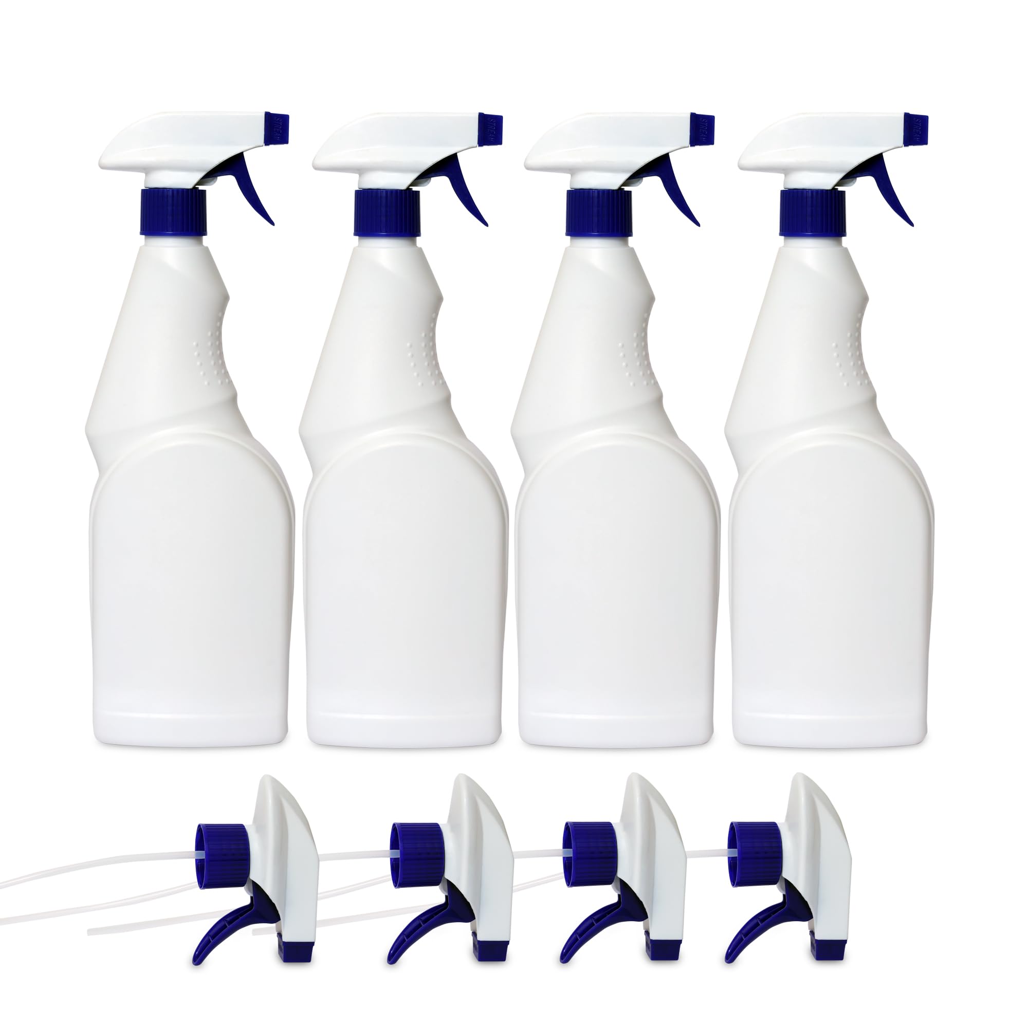 Spray Bottles Mist Empty Plastic Spray Bottles,leak Proof,Adjustable Nozzle,Heavy Duty Refillable Container,HDPE Plastic Bottles,Multipurpose Cleaning Solutions,Cleaning/Gardening/saloons (4)